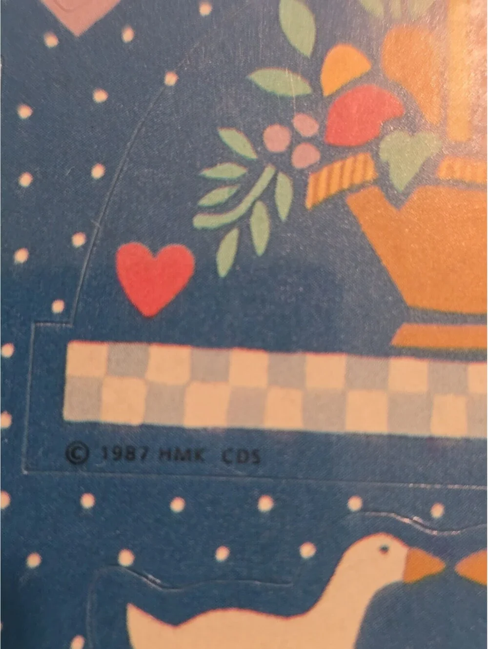 NOS  1987 Hallmark Country Geese Stickers / sheep/ cottage core/ flowers/ goose